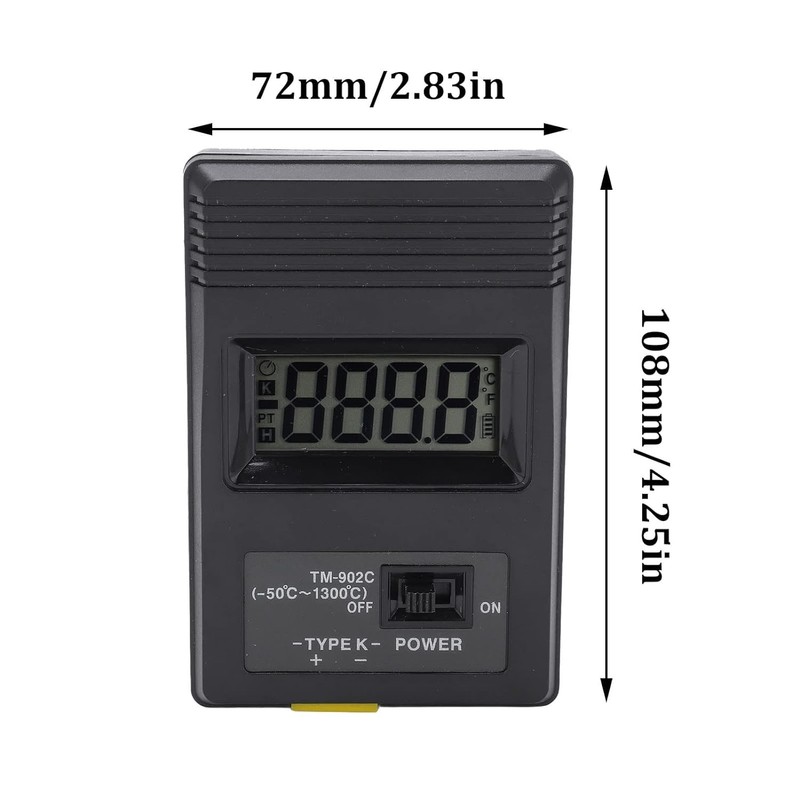 K-Type Thermometer, Digital Thermocouple Thermometer K- Type Temperature Meter -50