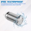 WMYCONGCONG 2 PCS 12mm Latching Push Button Switch Waterproof Button