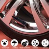 MEAJOO 4PCS Spiked Style Tire Valve Stem Caps, Universal Aluminium