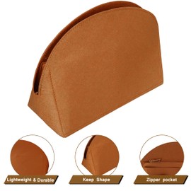 TTdayup Felt Bag Organizer Insert Alma BB Bag in Bag Tote Shell Shaper Handbag Organiser Insert Fits Alma BB/PM insert(Color:Coffee,Size:Alma BB)