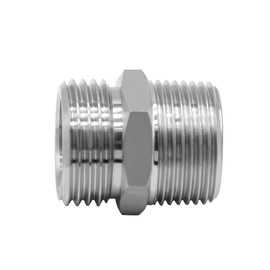 Beduan Garden Hose Adapter, 3/4" GHT Male x 1" NPT Male Stainless Steel Connector GHT to NPT Adapter Garden Hose to Pipe Fittings Connect