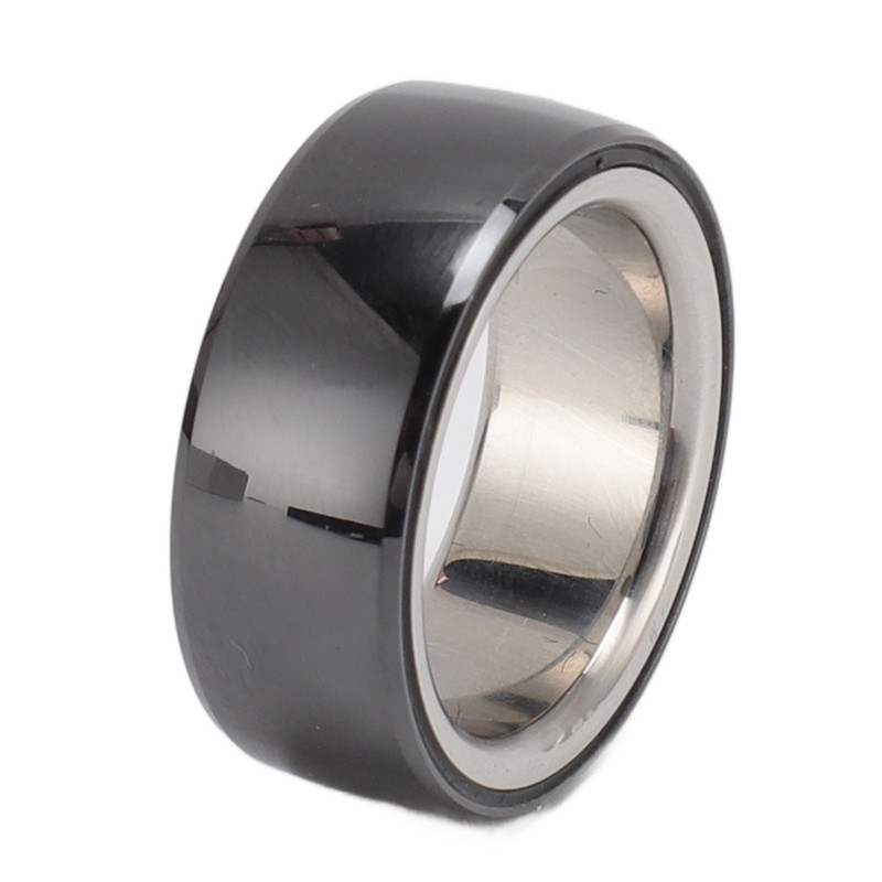 Smart Ring Sleep Fitness Tracker IP68 Waterproof Ceramic NFC Ring