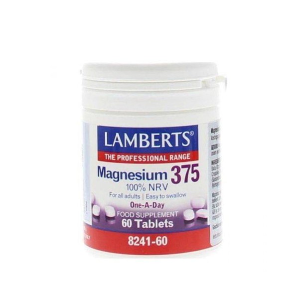LAMBERTS MAGNESIUM 375, FOR NORMAL BONES, MUSCLE AND NERVOUS SYSTEM