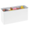 mDesign BPA Free Plastic Storage Box - Stackable Plastic Box