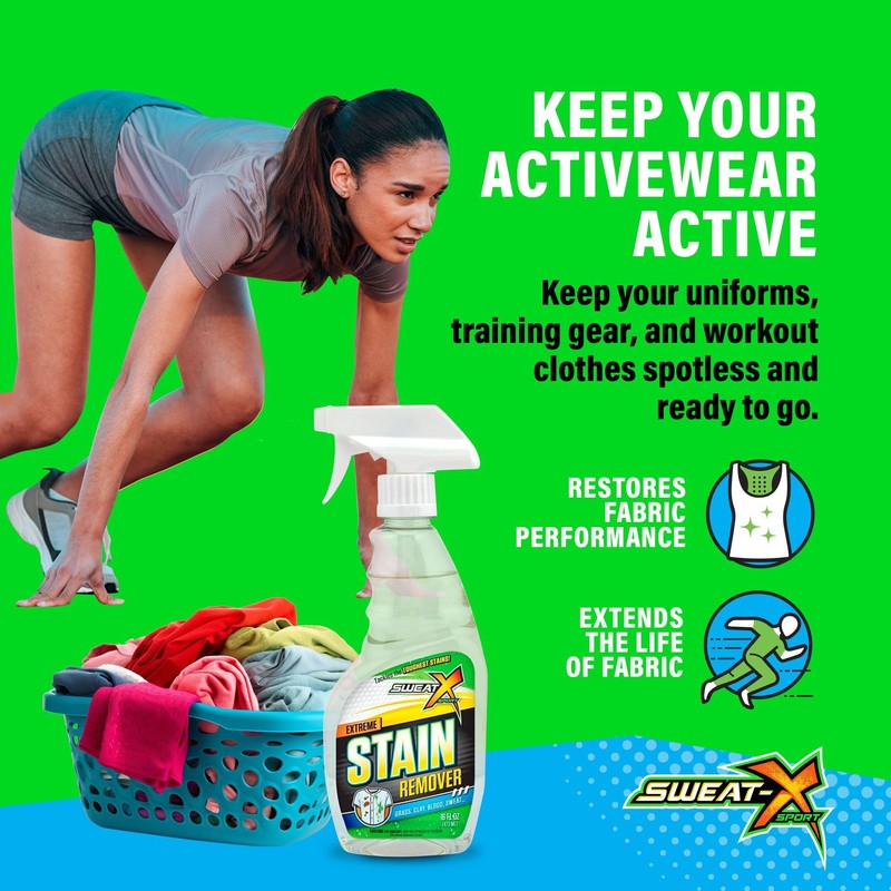 Sweat X Extreme Stain Remover – Multi-Purpose Nontoxic Stain Spray