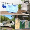 Sonicefit Portable Retractable Clotheslines with 12 Clothespins, Windproof Clothes Drying