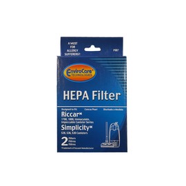 Replacement Part for Simplicity/Riccar 1700,1800 Simplcity S-Class Canister Vacuum Cleaner Odor Neutralizing Hepa Filter 2PK # 987