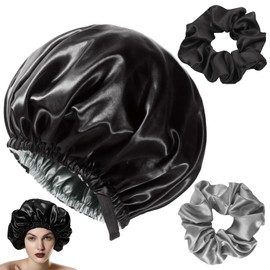 Wake Up to Gorgeous Hair: Reversible Silk Bonnet, Perfect for Sleeping and Protecting Curly, Natural Hair - Extra Large for Women