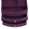 3 Layers Portable Jewelry Earrings Rings Bracelet Necklace Box Organizer