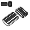 2pcs Accelerator Pedal Brake Footrest Pad Aluminum Alloy Replacement for