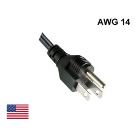 DINIC Power Cable for America AWG 14 USA Type B to C13 1.80 m