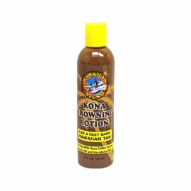 Hawaiian Blend Hawaii KONA BROWNING LOTION New 8oz Dark Hawaiian Tan -Kona Coffee Kukui Nut Oil