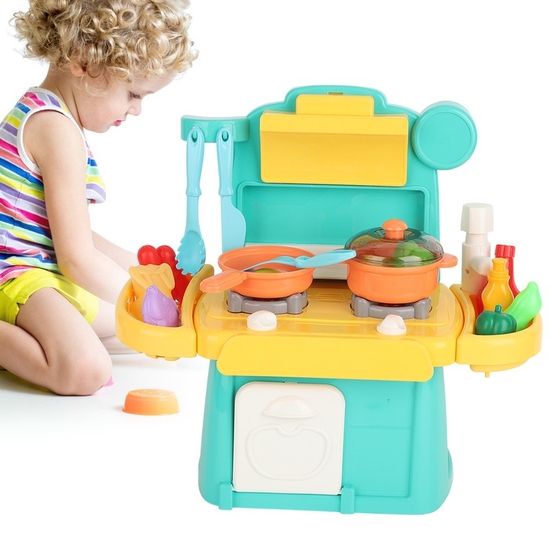 Child Simulation Cookware Cooking Scenes Kitchen Set Play House Pretend