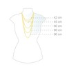 Elli Women's April Birthstone Necklace with Crystals Gold Plated, Silver,