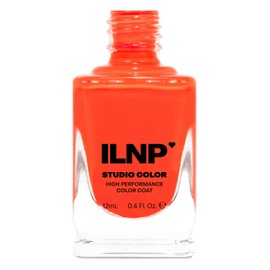 ILNP Turbocharged - Energizing Neon Orange Cream Nail Polish, Studio Color High Performance Color Coat