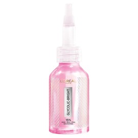 L'Oréal Paris, Glycolic Bright Peeling Exfoliante Facial Anti Manchas, Mejora la Textura y Luminosidad de la Piel, Reduce Poros Abiertos e Imperfecciones, 25 ml