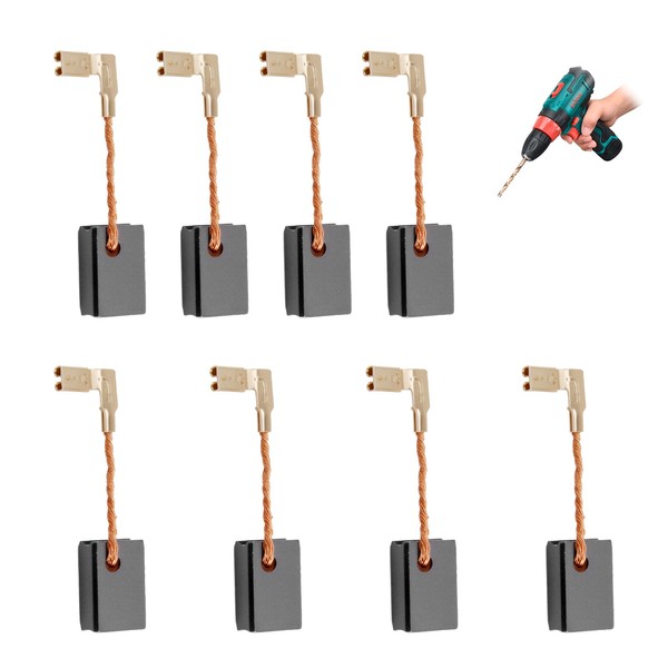 8 PCS CB459 Carbon Brushes Compatible with Ma-kita Angle Grinder
