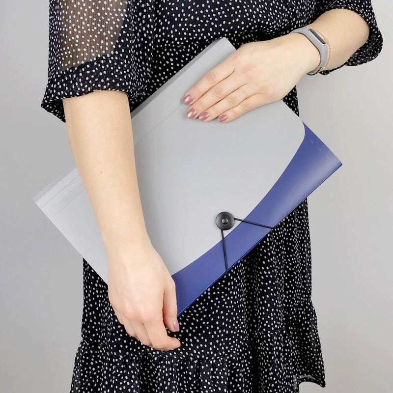 D.RECT 5888 Expanding File Document Organiser Folder with Compartments Document