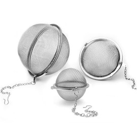 Stainless Steel Mesh Tea Ball, Extra Fine Mesh Tea Infuser for Loose Leaf Tea, Tea Strainers Tea Infuser Strainer Filters for Tea 3piece set