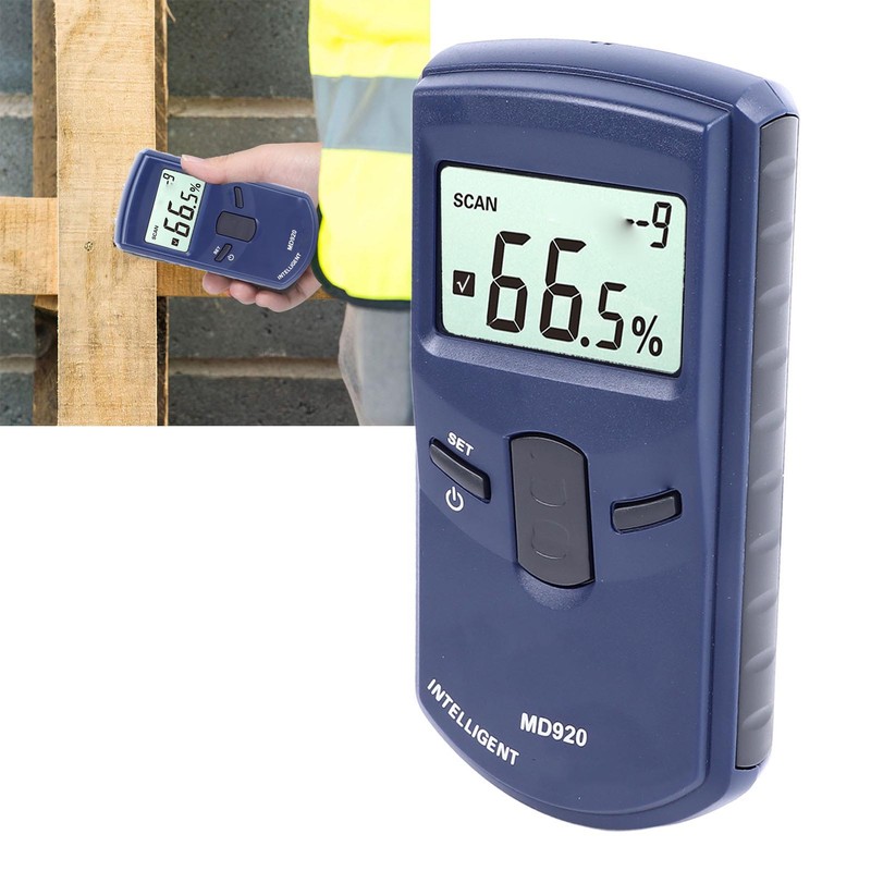 2 in 1 Moisture Meter High Accuracy LCD Display Density