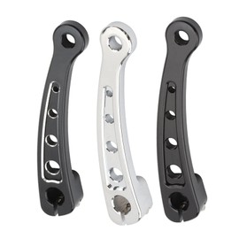 RAGBUSCLE Inner Shift Lever Inner Shift Rod Lever, Inner Steel Shifter Lever Shaft, 1984-2022 Compatible with Harley Touring Road Electra Street Glide Tri, Black+White