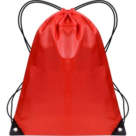 WESTWOOD FOX Drawstring Gym Bag String Bags Gym Sack Backpack PE Bags for Women Men Trainer Swimming Bag Travel Beach School Holidays Suitable for Sports,kids,Boys,Girls (Rose Red, 1 pc)