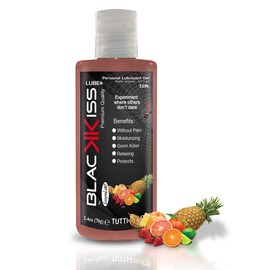 Black Kiss Lube 1BK-Tu  Gel Lubricante Back Door Base Agua. Botella. 70 g (Tutifruti)  Frmula Base Agua  Premium Quality For EveryBody                