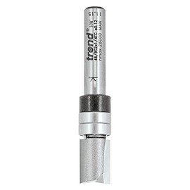 Trend Professional 1/4" Shank Bearing Guided Trimming Router Cutter Bit - 46/902X1/4TC X Diameter 6.35mm; Cutting length 13mm Tungsten Carbide Tipped