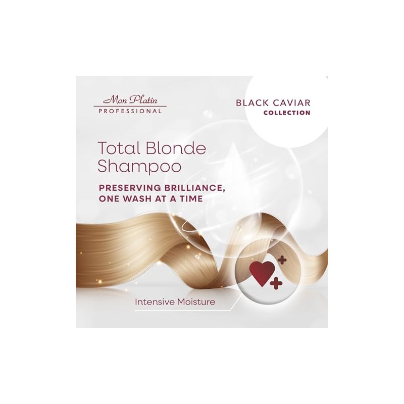 Mon Platin Natural Silk Therapy Total Blonde Shampoo for Blonde