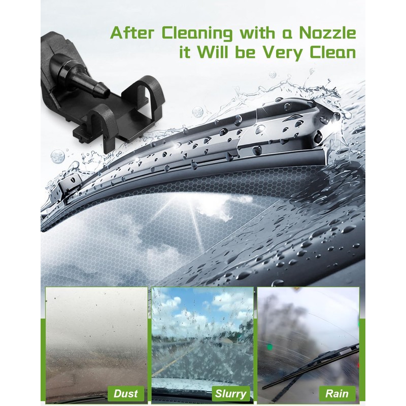 Windshield Washer Nozzles Fit for Front Honda Civic 2016 2017