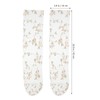 SOIMISS 1 Pair of Embroidered Tulle Socks with Flower Motif,