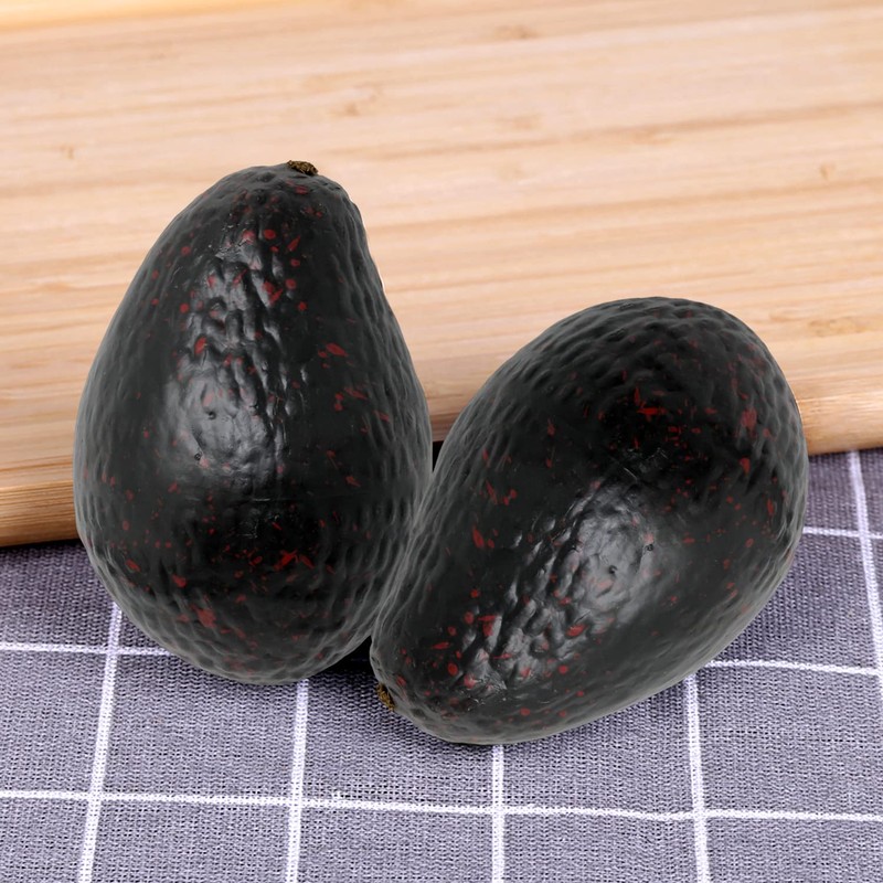Honbay 2PCS Fake Avocados Foam Artificial Green Avocado Fruit Model