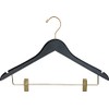 Quality Wooden Skirt Hangers 25 Pack, Solid Wood Pants Hanger
