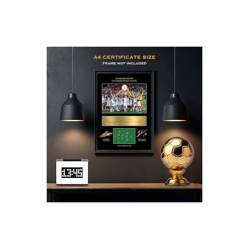 Sporting Moments Tottenham Hotspur Europa League Winners 24/25 Commemorative Print