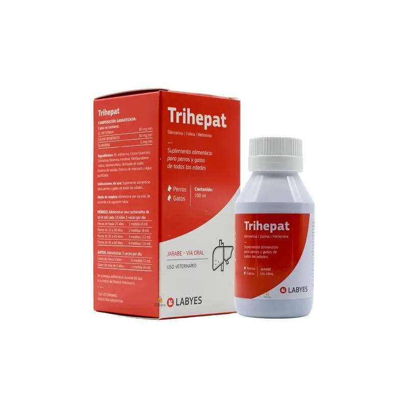 Trihepat Labyes 100 Ml Protector Hepático, Perro Y Gato
