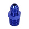 NPT-Anschlussadapter, Aluminium-Außenfackel AN6 bis 3/8"NPT-Adapter für geraden Heizölanschluss Blau.