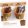 BIUDECO Woven Wall Storage Basket for Garlic Onion and Fruits