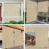 E&K Sunrise 7'W x 6'H Foldable Sun Shade Curtain Cordless