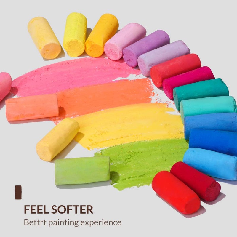 Paul Rubens Professional Soft Pastels, Handmade 72 Vibrant Colors Chalk