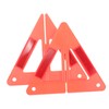 Mobestech 1set Sturdy Plastic Safety Triangle Car Warning Sign for