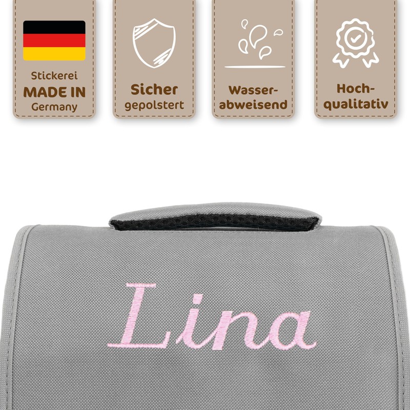 my STITCHERY Toniebox Bag, Pink (embroidered with name), Child-friendly and