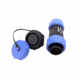 HangTon SP21 12 Pin Connector Aviation Circular Quick Disconnect Power 5A Male Cable Plug Female Panel Socket