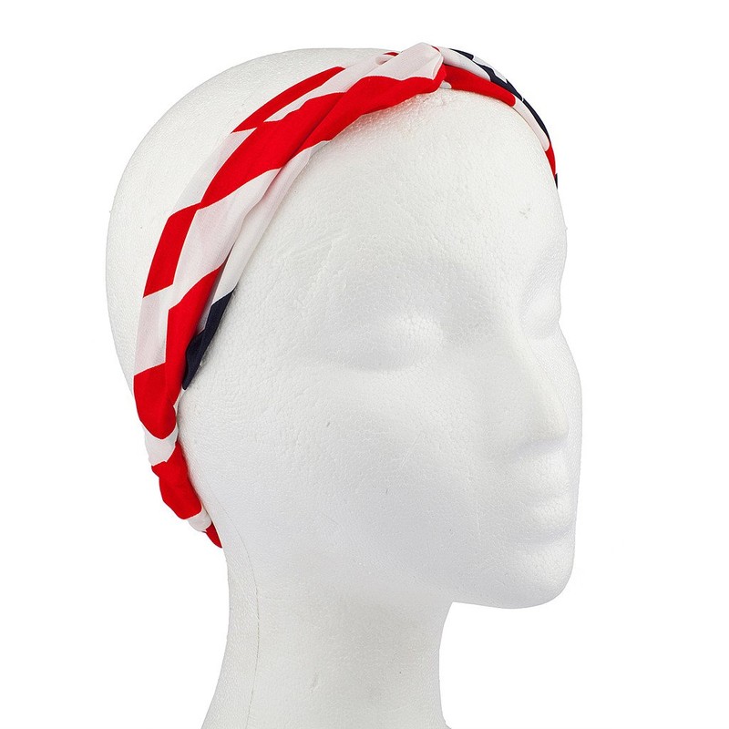Lux Accessories Large Print Patriotic July 4th Independence Day Head