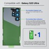 GREEN FUSION Compatible with Galaxy S23 Ultra Back Cover Replacement,