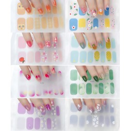 MAUCCYUL Nail Seal, 3D Dimensional, Damage-Free Gel Nail Seal, Just Stick, Cute, Popular, Nail Sticker, Stylish for Women, Nail Wrap (A01)