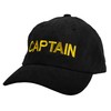 TOP HEADWEAR Captain Embroidered Adjustable Cap - Black