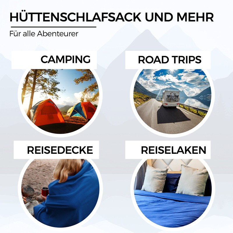 MIQIO® 2-in-1 Sleeping Bag Ultra Light with Full Zip (Left