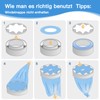 Tuocal 4 Pack Nappy Bin Refill Cassettes, 4.5 m Eco-Friendly