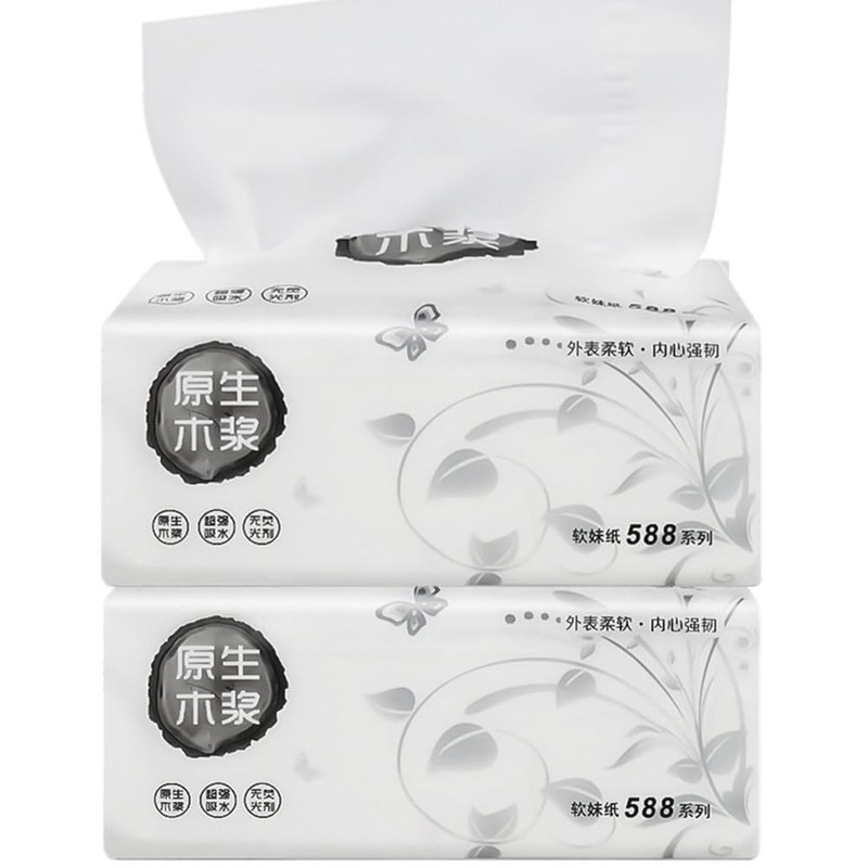 Abaodam 8pcs Pulp Paper Extraction Paper Tissue Facial Tissues Paper