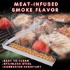 CosmoGrill Stainless Steel Smoker Box, 37cm Long, for Gas, Charcoal,